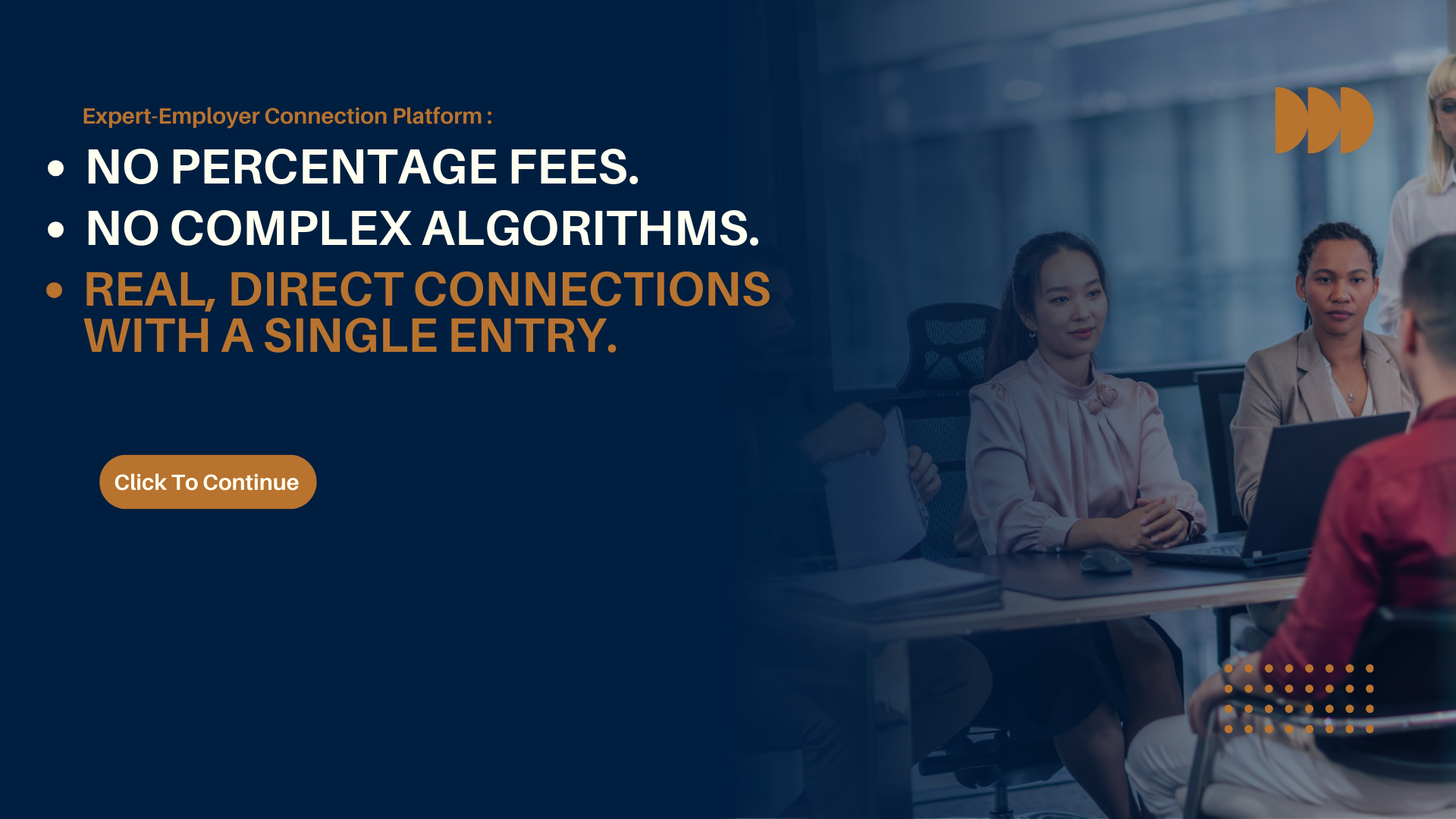 Dark Blue and Orange Simple Modern Human Resources Presentation (2)